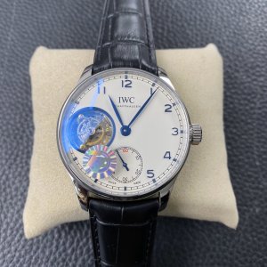 Universal Portugal 44 Series Tourbillon Precision Steel White Plate Universal Portugal 44 Series Tourbillon Precision Steel White Plate