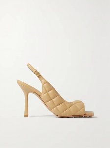 Quilted leather slingback sandals Quilted leather slingback sandals