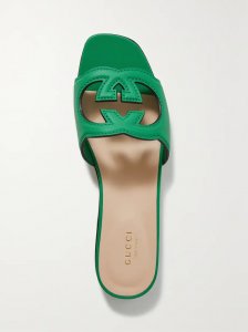 Cutout leather slides Cutout leather slides