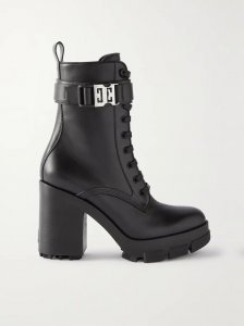 Embellished leather ankle boots Embellished leather ankle boots