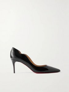 Hot Chick 70 scalloped patent-leather pumps Hot Chick 70 scalloped patent-leather pumps