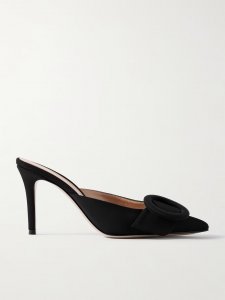 Osaka 85 buckle-embellished faille mules Osaka 85 buckle-embellished faille mules