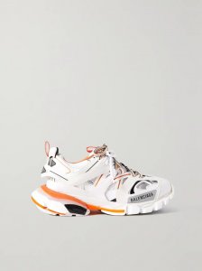 Track logo-detailed mesh and rubber sneakers Track logo-detailed mesh and rubber sneakers