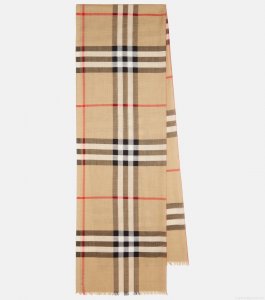 BurberryBurberry Check wool and silk scarf BurberryBurberry Check wool and silk scarf