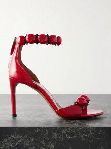 La Bombe 90 studded patent-leather sandals La Bombe 90 studded patent-leather sandals