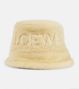 LoeweLogo shearling bucket hat LoeweLogo shearling bucket hat
