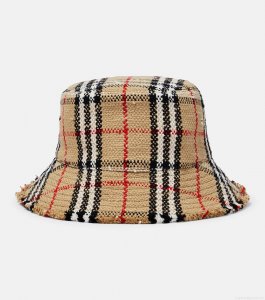 BurberryVintage Check bouclé bucket hat BurberryVintage Check bouclé bucket hat