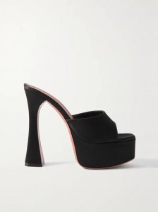 Dalida satin platform mules Dalida satin platform mules