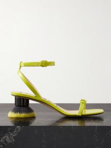 Petal Brush patent-leather sandals Petal Brush patent-leather sandals