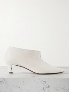 The Wide Shaft glossed-leather ankle boots The Wide Shaft glossed-leather ankle boots