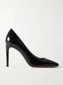 100 glossed-leather pumps 100 glossed-leather pumps