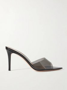 Elle 85 PVC and patent-leather mules Elle 85 PVC and patent-leather mules