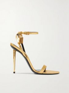 Padlock metallic leather sandals Padlock metallic leather sandals