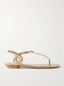Almost Bare metallic leather sandals Almost Bare metallic leather sandals