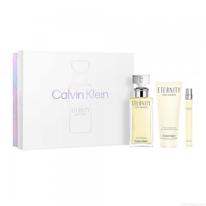 Kit Perfume Calvin Klein Ck Eternity For Women Eau de Parfum Feminino 100 ml + Loção 100 ml + Miniatura 10ml Kit Perfume Calvin Klein Ck Eternity For Women Eau de Parfum Feminino 100 ml + Loção 100 ml + Miniatura 10ml