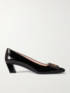 Decolleté Belle Vivier crinkled patent-leather pumps Decolleté Belle Vivier crinkled patent-leather pumps