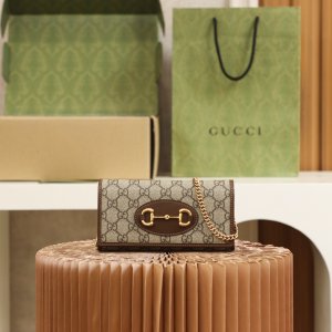GUCCI HORSEBIT 1955 WALLET WITH CHAIN GUCCI HORSEBIT 1955 WALLET WITH CHAIN