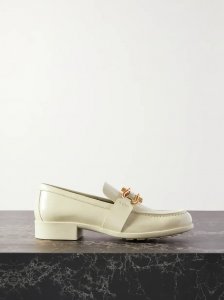 Embellished patent-leather loafers Embellished patent-leather loafers