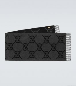 GucciCashmere GG jacquard scarf GucciCashmere GG jacquard scarf