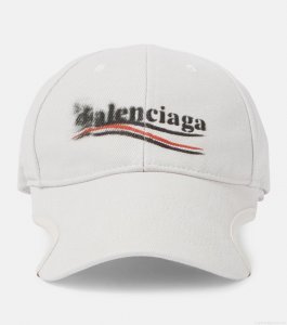 BalenciagaLogo cotton drill baseball cap BalenciagaLogo cotton drill baseball cap