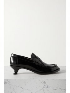 Terra glossed-leather loafers Terra glossed-leather loafers
