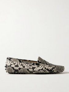 Gommino snake-effect leather loafers Gommino snake-effect leather loafers