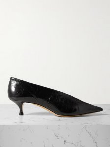 Babouche textured patent-leather pumps Babouche textured patent-leather pumps