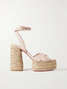 Super Mariza 130 leather espadrille platform sandals Super Mariza 130 leather espadrille platform sandals