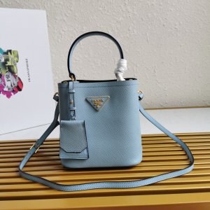 PRADA HANDBAG DOUBLE blue PRADA HANDBAG DOUBLE blue