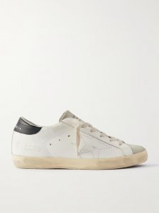 Super-Star distressed leather and suede sneakers Super-Star distressed leather and suede sneakers