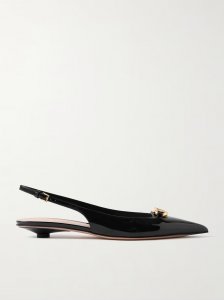 VLOGO Bold 20 embellished patent-leather pumps VLOGO Bold 20 embellished patent-leather pumps