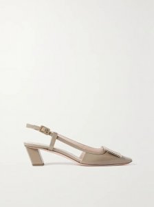 Belle Vivier patent-leather slingback pumps Belle Vivier patent-leather slingback pumps