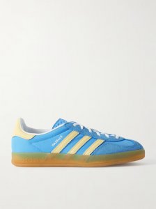 Gazelle Indoor leather-trimmed suede and nylon sneakers Gazelle Indoor leather-trimmed suede and nylon sneakers