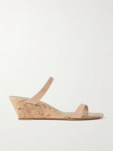 Aleena patent-leather wedge sandals Aleena patent-leather wedge sandals