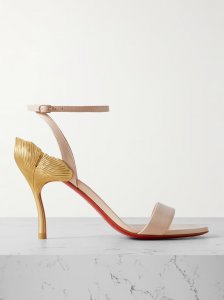 Ginko Girl 85 leather and gold-tone pumps Ginko Girl 85 leather and gold-tone pumps