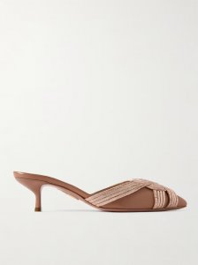 Felix 50 metallic leather mules Felix 50 metallic leather mules