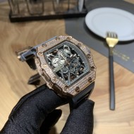 Richard Mille RM035-AMERICA5 Full Diamond-set Skeleton Watch Richard Mille RM035-AMERICA5 Full Diamond-set Skeleton Watch