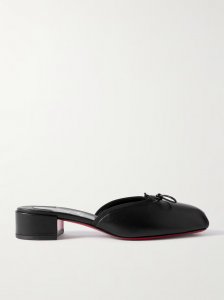 Mimiflirt 30 bow-embellished leather mules Mimiflirt 30 bow-embellished leather mules