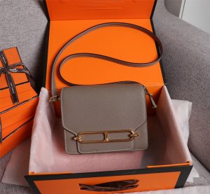 HERMES HANDBAG gray HERMES HANDBAG gray