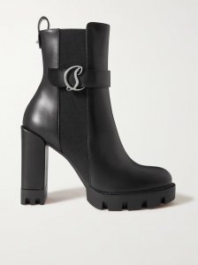 CL 100 logo-embellished leather Chelsea boots CL 100 logo-embellished leather Chelsea boots