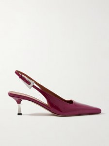 Bettina patent-leather slingback pumps Bettina patent-leather slingback pumps
