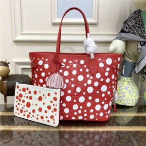 Louis Vuitton x YK Neverfull MM M46422 Red / White Louis Vuitton x YK Neverfull MM M46422 Red / White