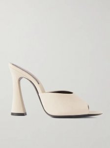 Suite silk crepe de chine mules Suite silk crepe de chine mules