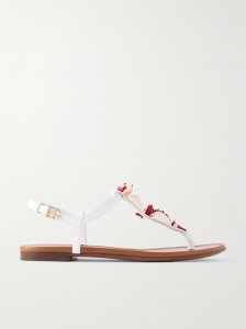 Embellished leather sandals Embellished leather sandals