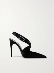 Spontini velvet and satin pumps Spontini velvet and satin pumps