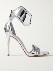 Lucrezia 105 mirrored-leather sandals Lucrezia 105 mirrored-leather sandals