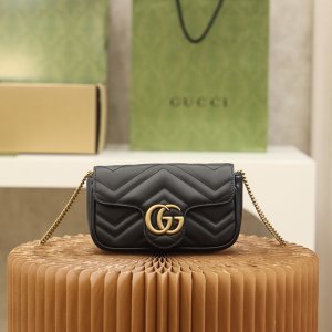 GG MARMONT MATELASSÉ LEATHER SUPER MINI BAG GG MARMONT MATELASSÉ LEATHER SUPER MINI BAG