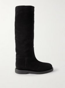Shearling-lined suede knee boots Shearling-lined suede knee boots
