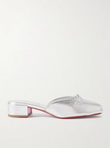 Mimiflirt 30 bow-embellished leather mules Mimiflirt 30 bow-embellished leather mules