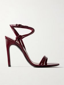 Walma knotted padded patent-leather sandals Walma knotted padded patent-leather sandals